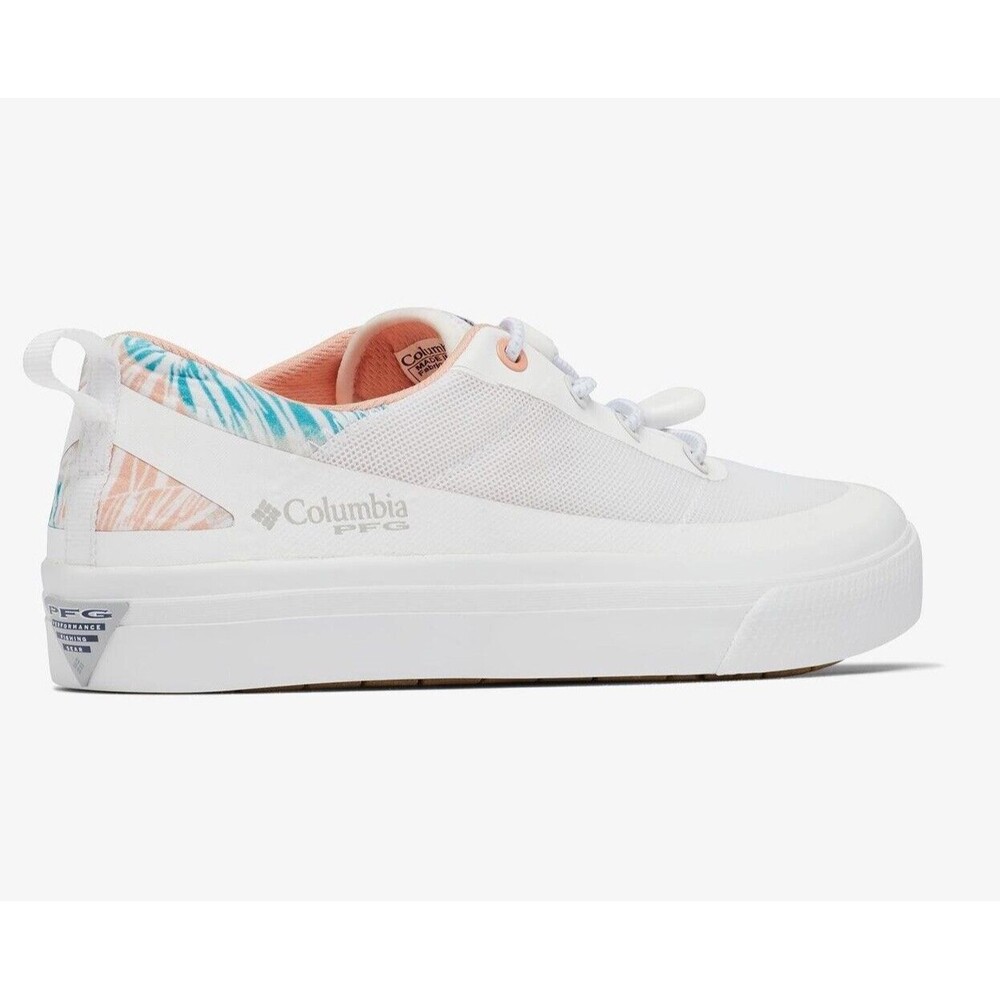 Columbia Women's PFG Shoes Sneaker Size 10 White Coral NWB - Picture 7 of 14